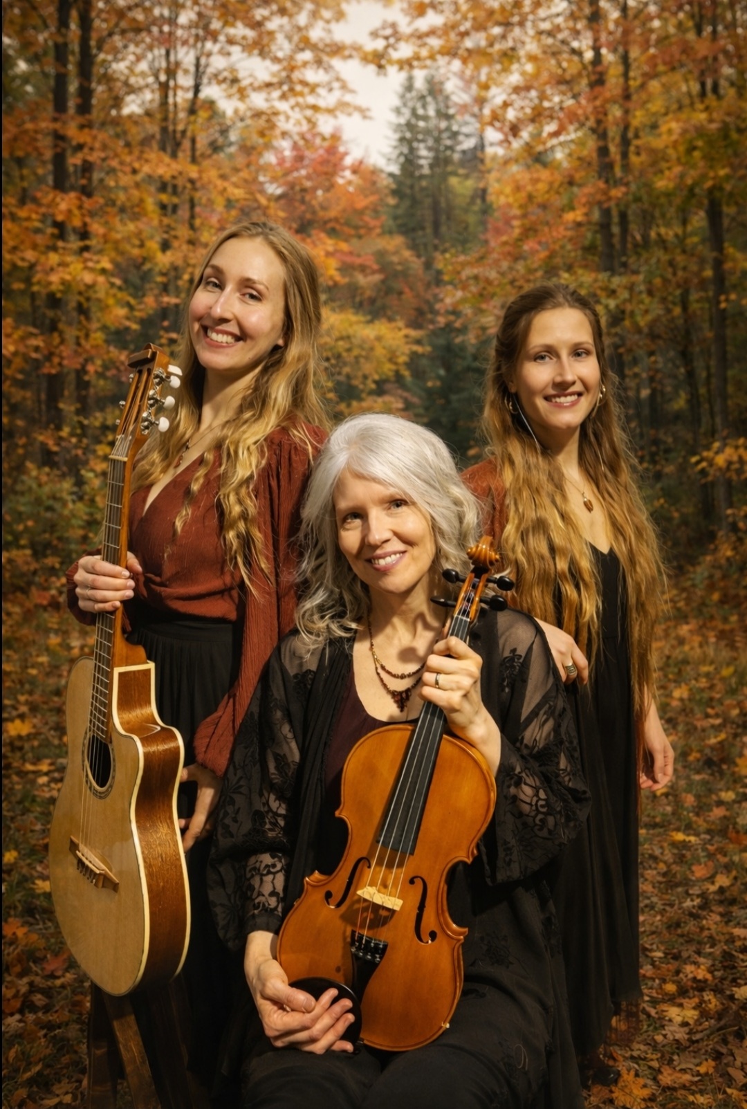 Mystikana Mystikana Family Folk Trio with guitar, violin, viola, percussion and vocals